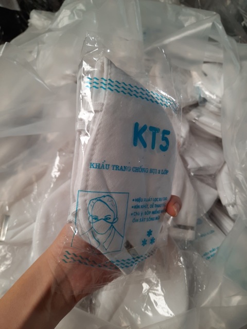 Khẩu trang chống bụi 3 lớp KT5 Có Kẹp mũi | BigBuy360 - bigbuy360.vn