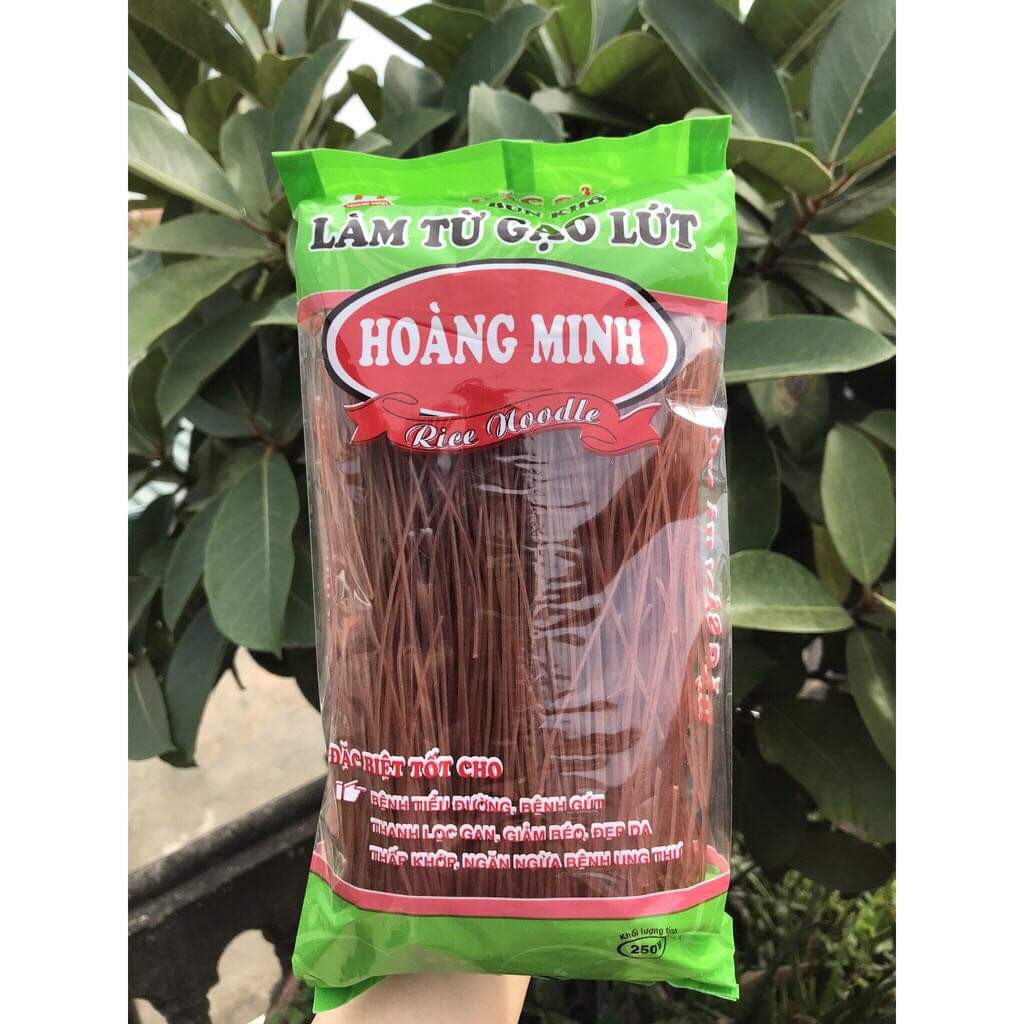 Mì bún phở gạo lứt đỏ thực dưỡng hoàng minh siêu ngon ăn kiêng giảm cân.