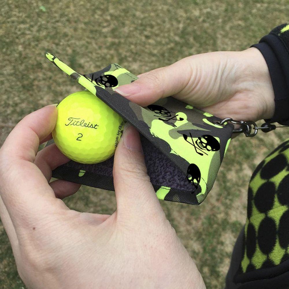 1 Khăn Lau Chùi Gậy Đánh Golf Bằng Vải Oxford Hai Mặt Thấm Hút Mồ Hôi Có Thể Thu Gọn