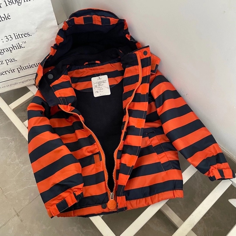 Áo khoác bé trai DKL 3-9 tuổi  Áo khoác gió 2 lớp lót nỉ bông 1221