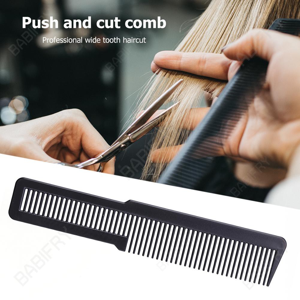 Lược chải hỗ trợ cắt tóc tạo kiểu răng thưa sợi carbon chống tĩnh điện dành cho salon