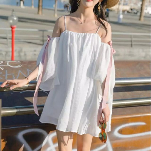 Đầm công chúa hở vai bánh bèo dễ thương NTD Fashion WM DRESS 800028 W