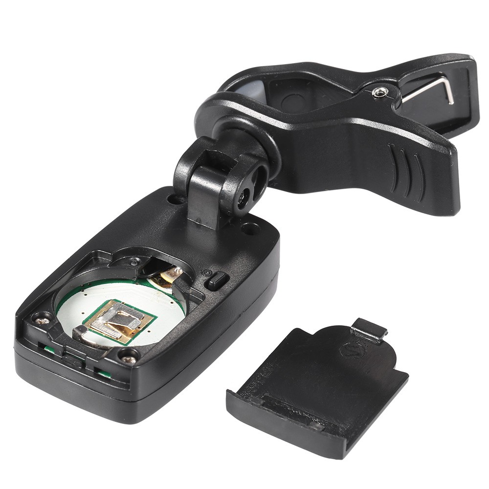Ĩ ammoon AT-02 Electric Tuner Clip-on Three Colors Backlit Screen for Guitar Chromatic Bass Ukulele Universal Portable