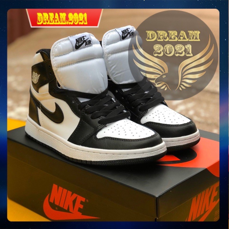 Giày thể thao sneakers nam nữ 𝐍𝐈𝐊𝐄 JORDAN 1 High Panda,JD1 cao cổ Panda 2 màu đen trắng cực hot