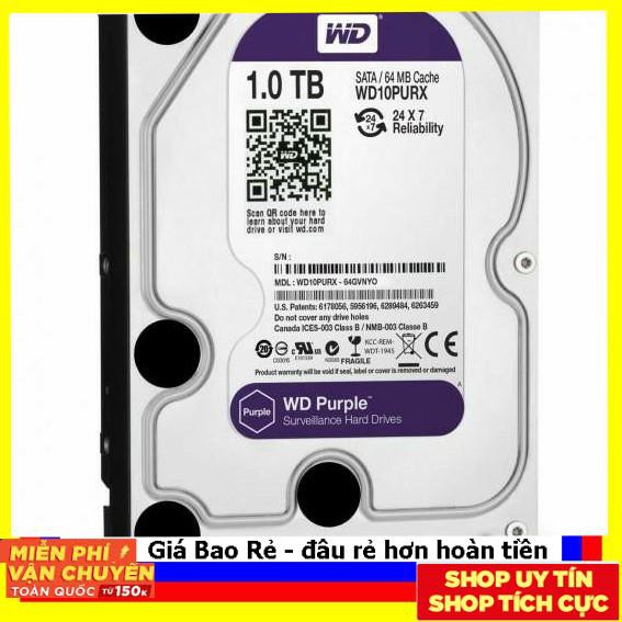 Western Purple 1TB dòng ổ cứng chuyên dụng cho camera