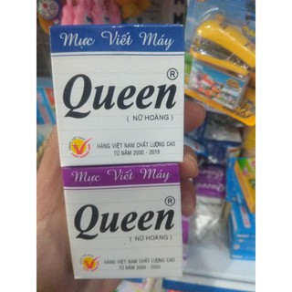 Mực bút máy Queen màu xanh, tím lọ 30ml