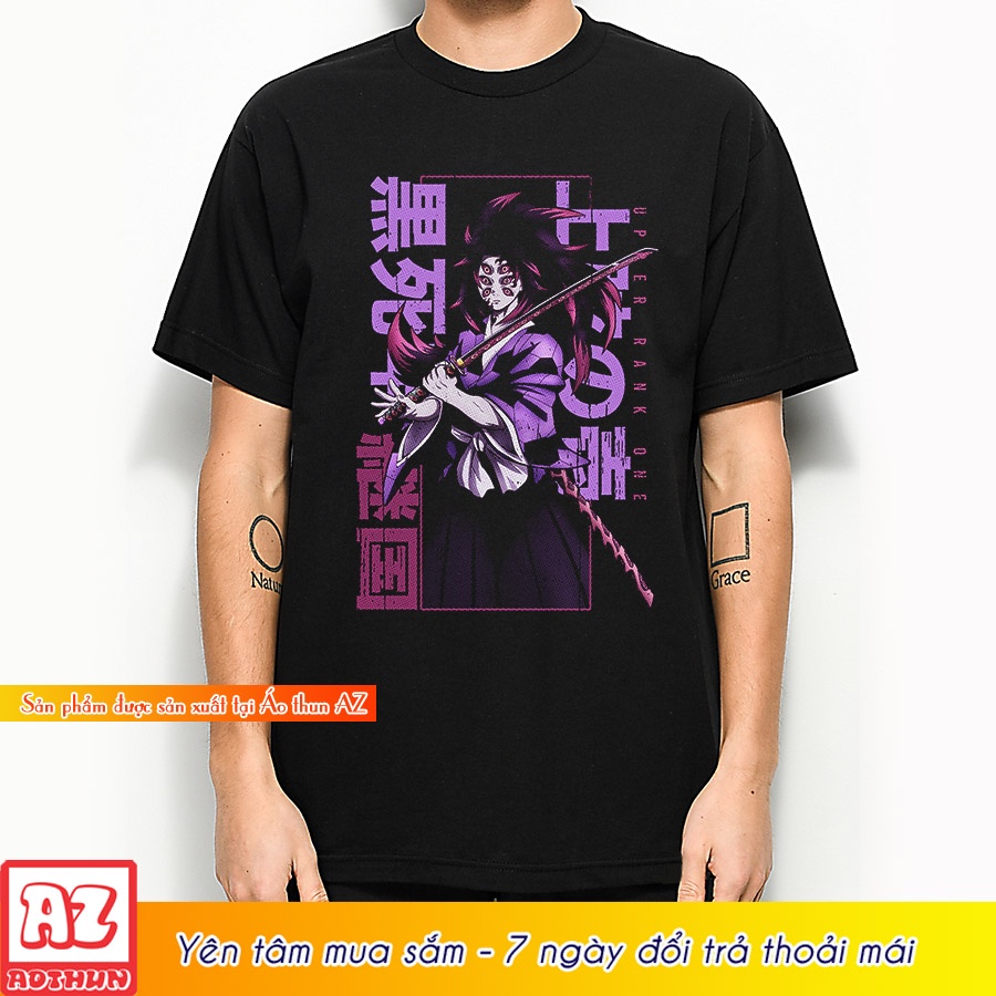 Áo thun anime in hình kimetsu no yaiba Thượng Nhất Kokushibou M3062