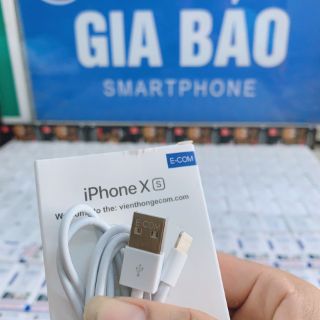 CÁP SẠC IPHONE XS CHÍNH E-COM ( BH 12 THÁNG )