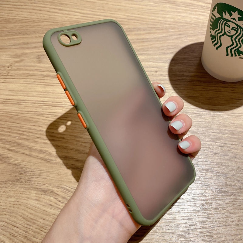 Ốp Lưng Trong Nhám Viền Màu Cho Điện Thoại Vivo Y66 Y67 Y71 Y76s Y81 / Y81S Y83 / Y83S Y83a Y85 Y85a Y93 Y93s Y97