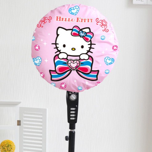 Tấm Bọc Quạt Điện Chống Bụi In Hoạt Hình Hello Kitty / Doraemon Đáng Yêu