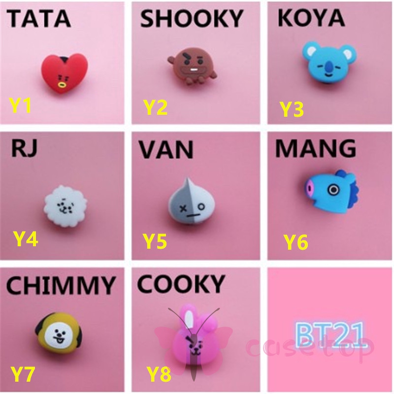 Giá đỡ điện thoại hình nhân vật TATA RJ VAN CHIMMY COOKY SHOOKY KOYA MANG của BTS cho IPHONE/OPPO/SAMSUNG/XIAOMI/VIVO