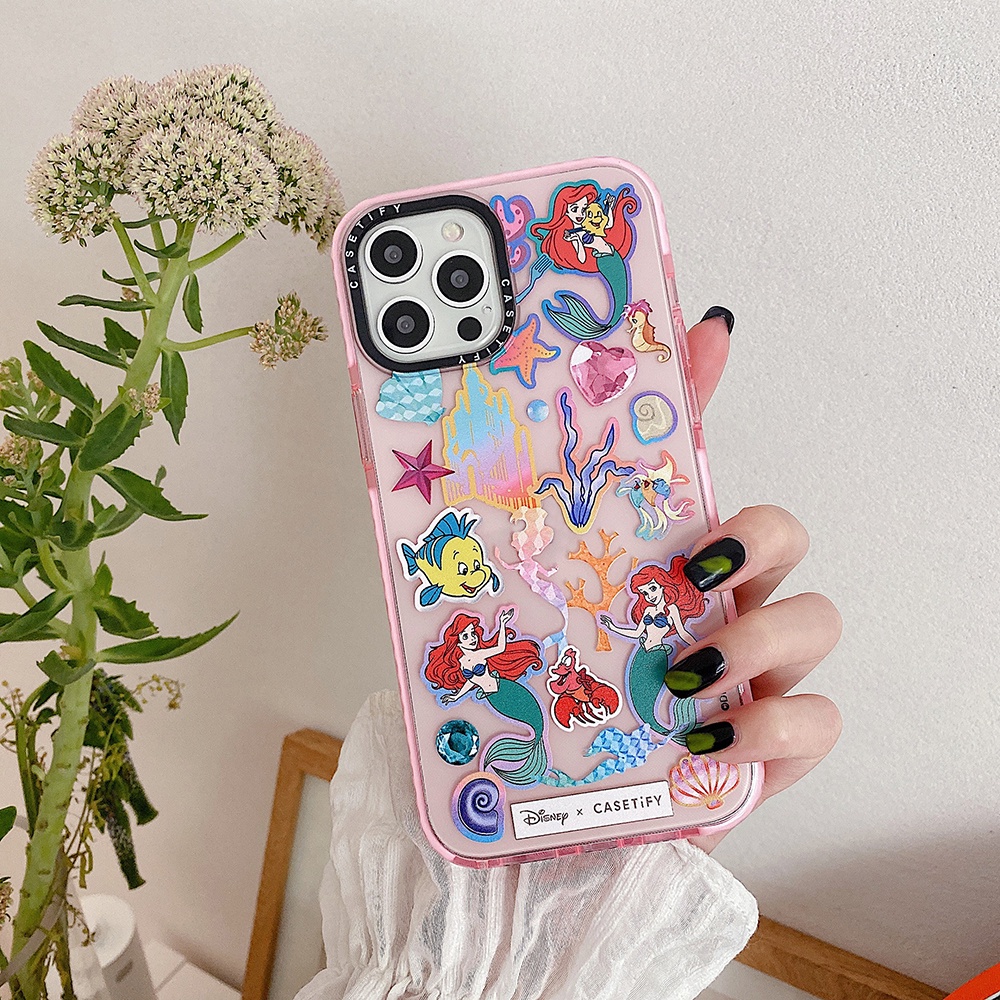 Ốp điện thoại TPU dẻo dạ quang in hình công chúa Disney cho iPhone 11 12 Pro Max XS Max XR X 7 8 Plus 6Plus 6