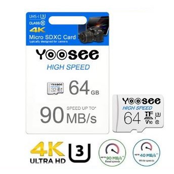 Thẻ nhớ Yoosee Toshiba Micro HC 64GB 32GB 16GB tốc độ 100Mb/s