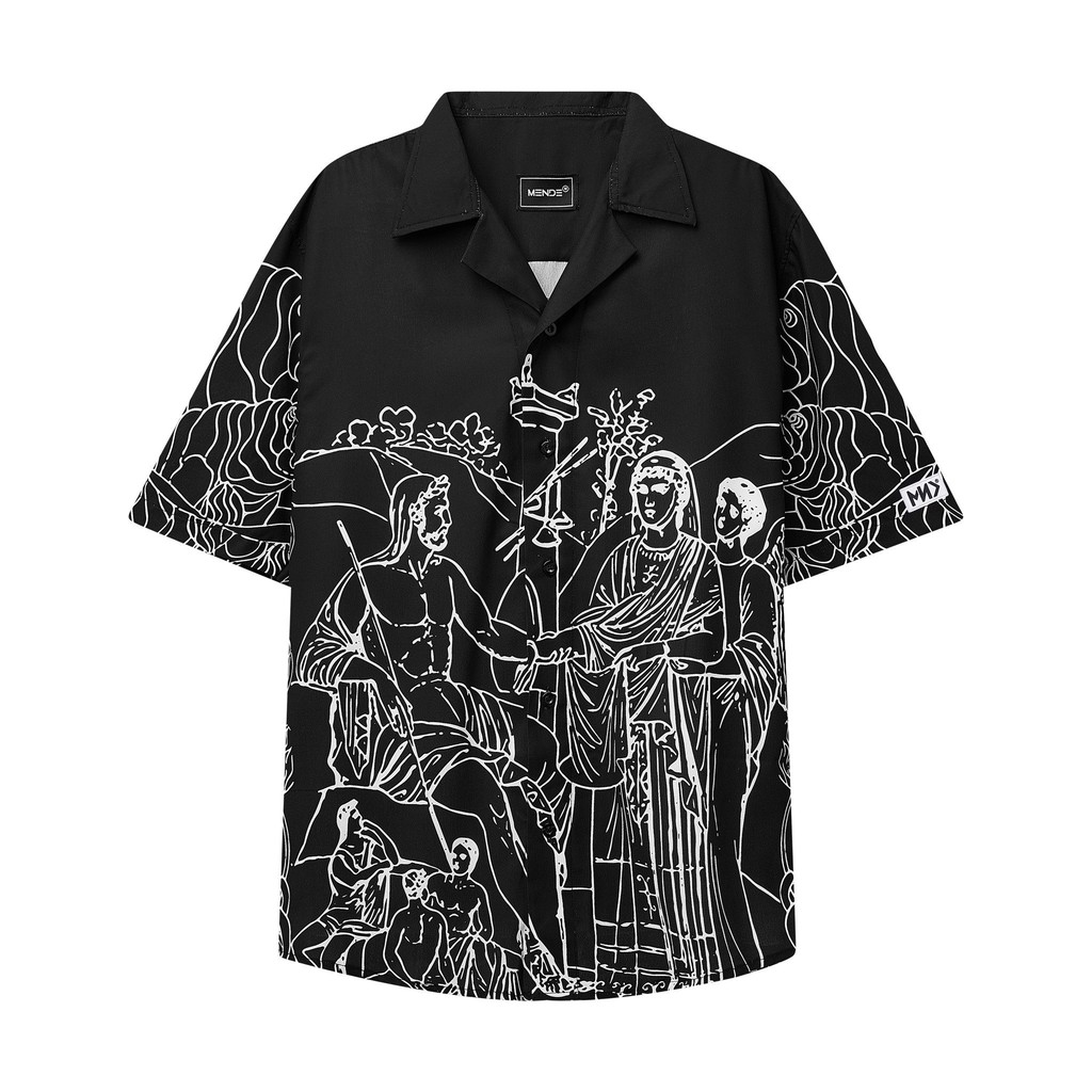 MENDE - Black Ruthless - áo sơ mi tay ngắn MENDE chính hãng