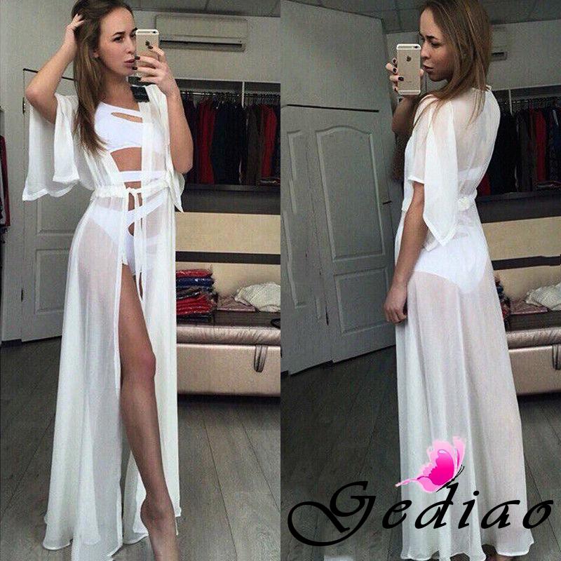 Áo khoác dáng dài mặc ngoài bikini thời trang cho nữ | BigBuy360 - bigbuy360.vn