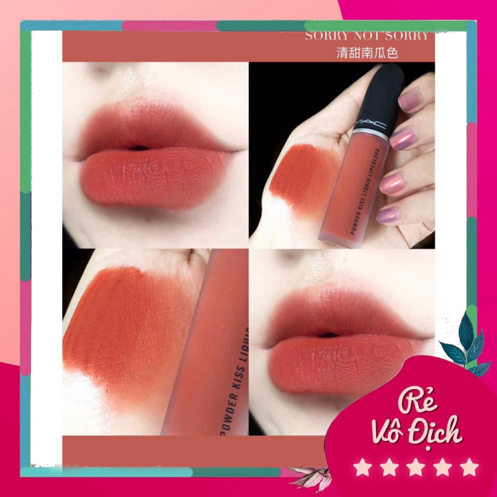 [Bán-Giá-Gốc] ❤️Hàng Mới về❤️ Chính Hãng Son Mac Kem POWDER KISS LIQUID LIPCOLOUR. Độ chuẩn màu cao, không phụ thuộc nhi