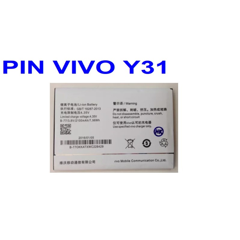 PIN VIVO Y31