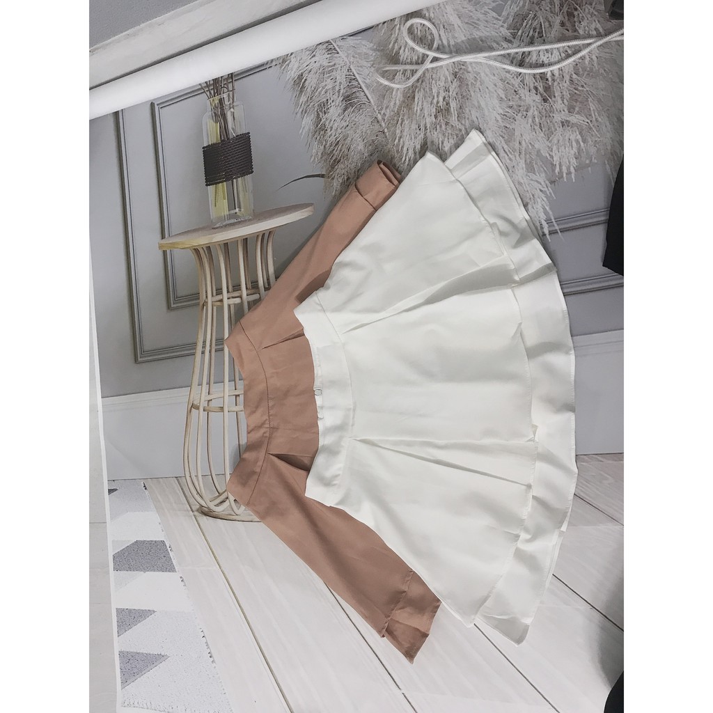 Chân Váy Ngắn Xếp Ly Chữ A Entyty, Chân Váy Tennis Xếp Li Chữ A Công Sở 2 tầng | BigBuy360 - bigbuy360.vn