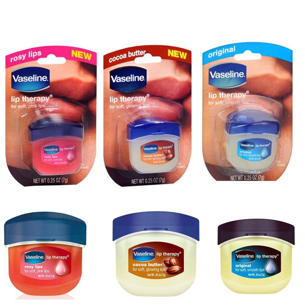 [MẪU MỚI NHẤT] Son Sáp Dưỡng Môi Mềm Mịn Vaseline Lip Therapy Original Rosy Lip Cacoa Butter Creme Brulee (7g) Chuẩn USA