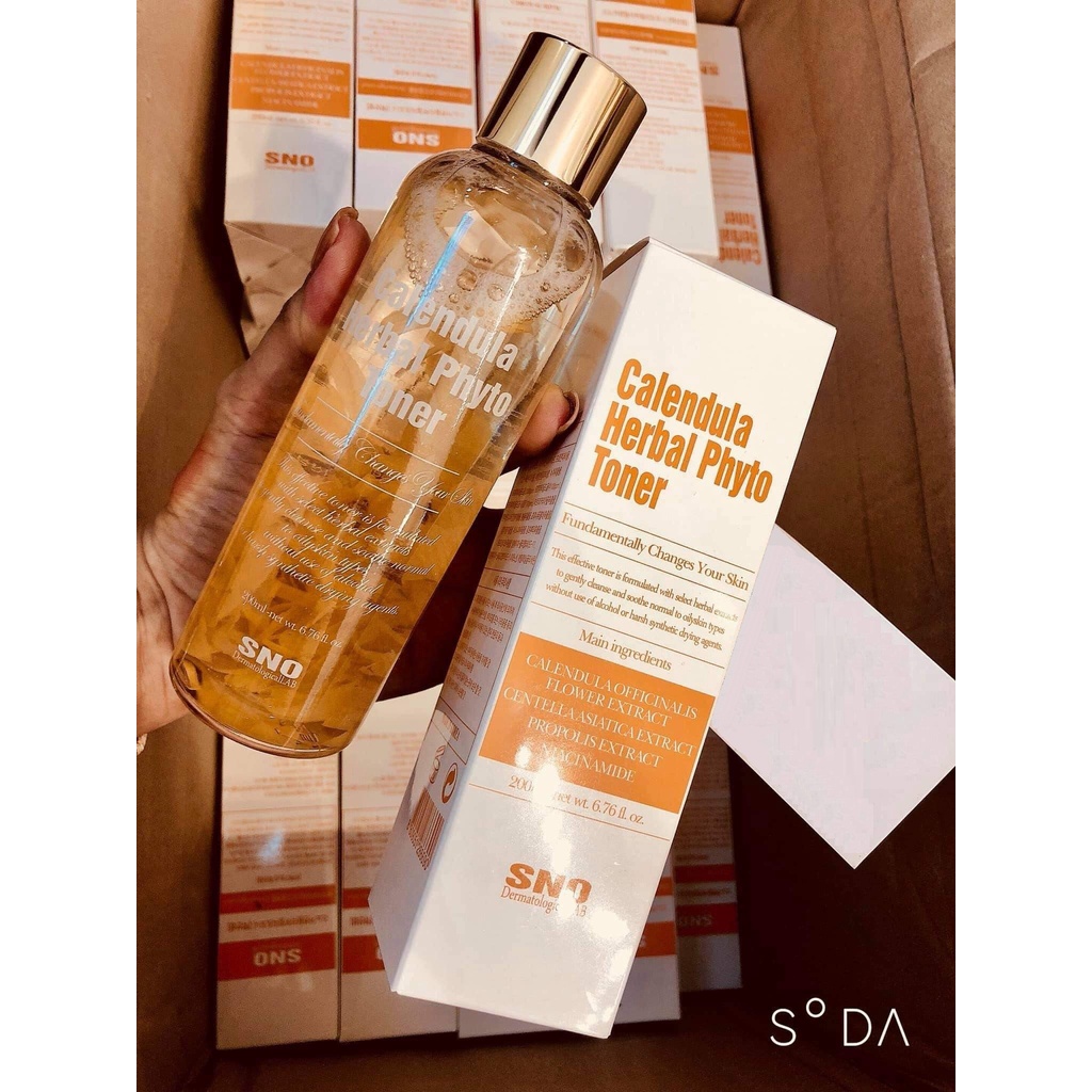 NƯỚC HOA HỒNG TONER HOA CÚC SNO Calendula Herbal Phyto