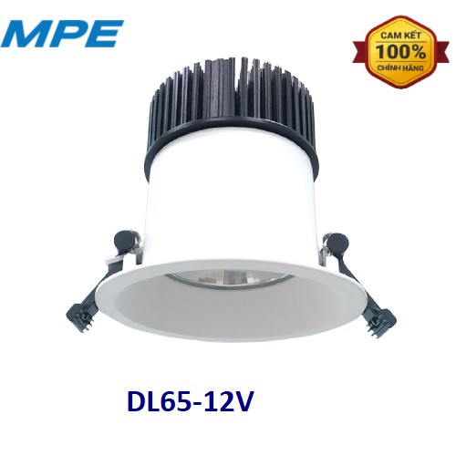 Đèn LED âm trần chống ẩm MPE DL65-30V, đường kính 150mm, ánh sáng vàng 3000K, IP65