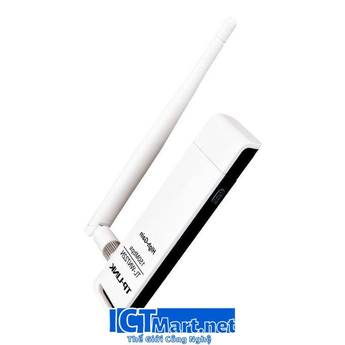 Version 3.0 (V3.0) - TP-Link TL-WN722N - USB Wifi (high gain) tốc độ 150Mbps