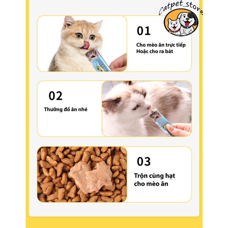 Súp thưởng cho mèo - Súp thưởng cho mèo Cat Food thanh 15g