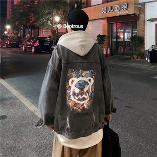 Áo khoác jeans rộng áo khoác jeans unisex áo jacket áo denim áo khoác jeans Nam áo khoác jeans nữ áo jeans rẻ hàng đẹp