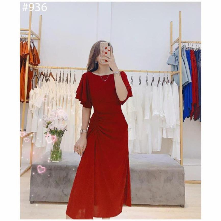 Đầm nhún bèo nhiều màu chất đẹp | BigBuy360 - bigbuy360.vn