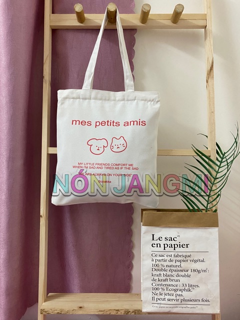 Túi Tote Vải Canvas Amis