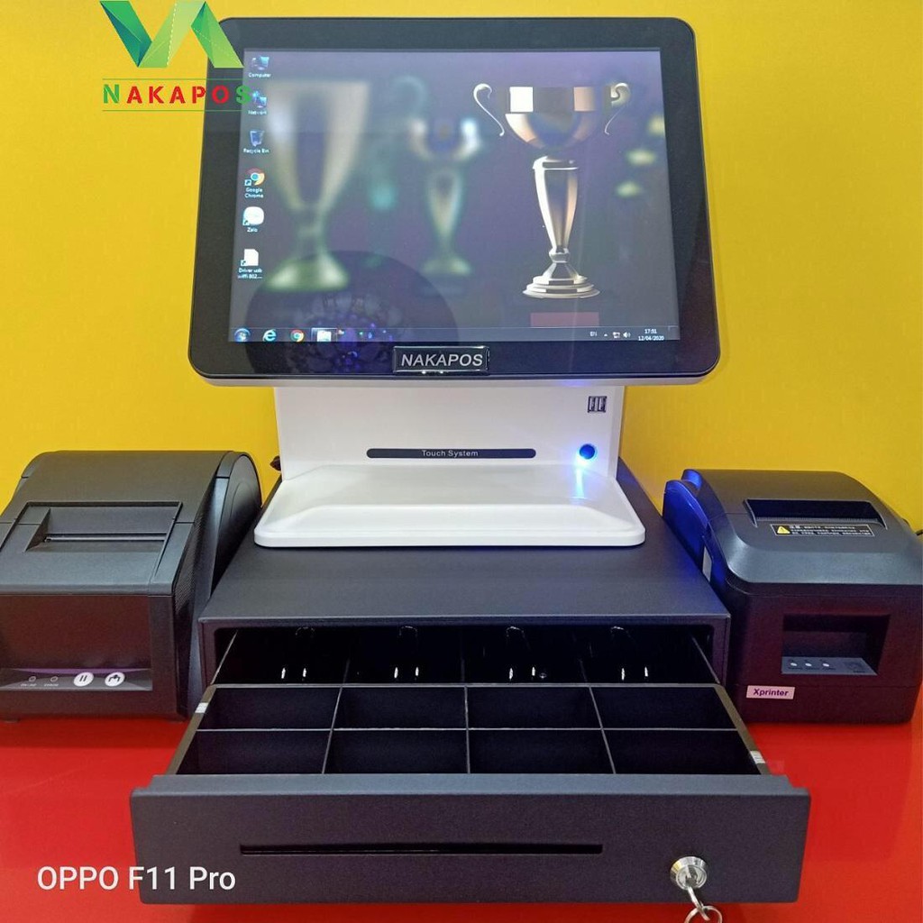 Trọn Bộ Máy Pos 2 Màn Hình ( 15x7 ) NAKA 8989 | BigBuy360 - bigbuy360.vn