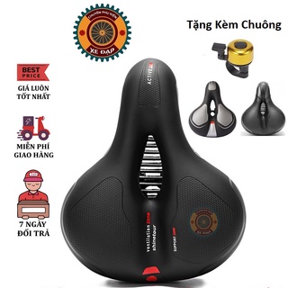 yên xe đạp thể thao , Carbon siêu êm , Chính hãng Shengxin , da PU cao cấp - Tặng kèm chuông