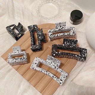 Mua10 tăng 1- Loại to 11cm Kẹp tóc càng cua hoạ tiết bò sữa chữ nhật phụ kiện tóc giữ sóng đáng yêu cho nữ hottrend 2021