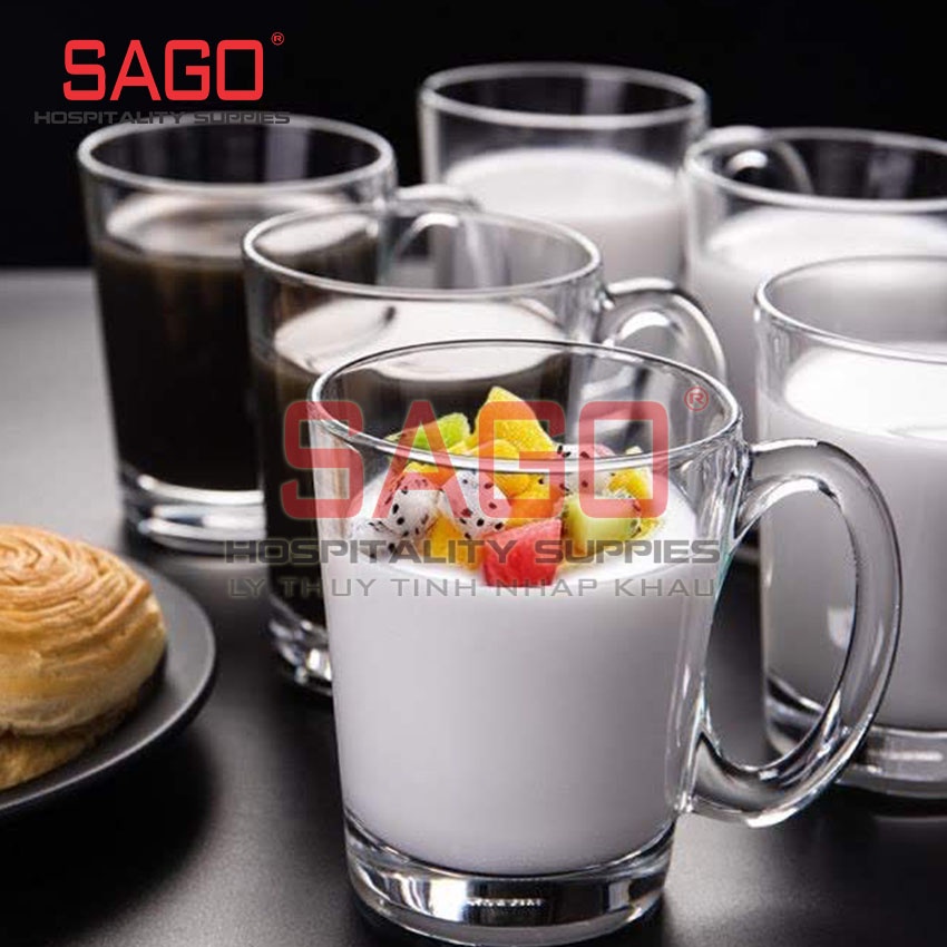 Ly Thủy Tinh Union Có Quai Nouveau Mug 305ml , Nhập Khẩu Thái Lan