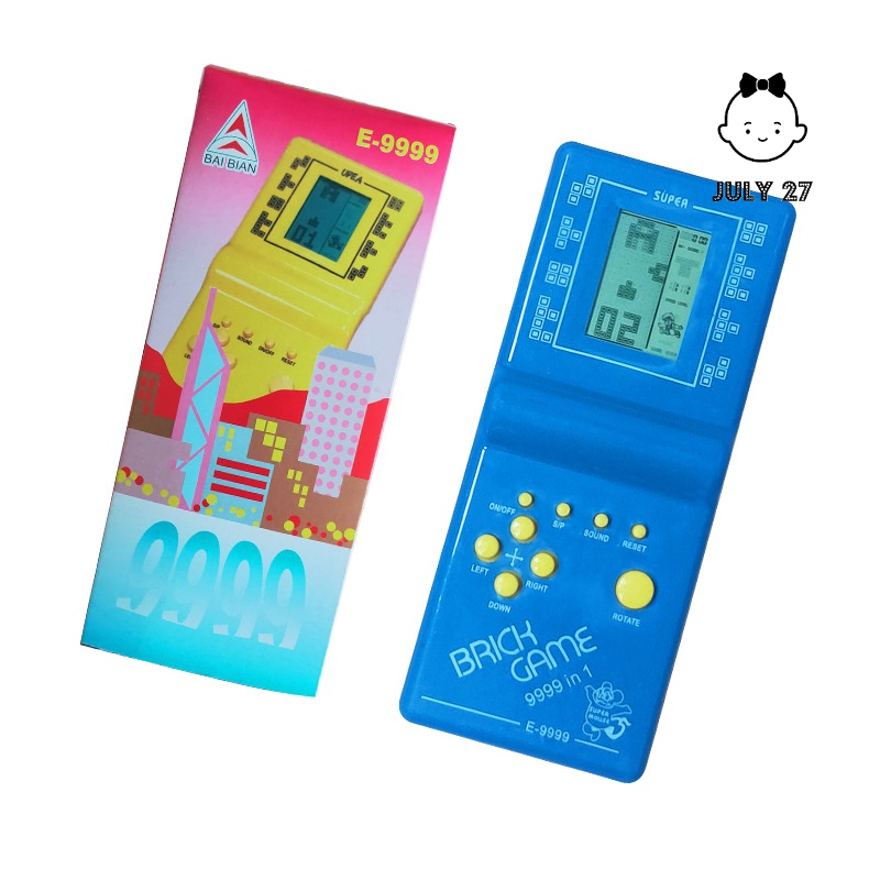 Máy Chơi Game, Máy Xếp Hình Tetris Thiết Kế Cầm Tay Nhỏ Gọn, Đồ Chơi Tuổi Thơ Huyền Thoại