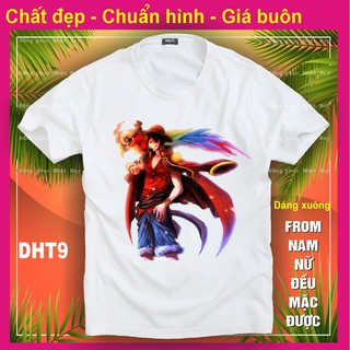 áo thun Đảo hải tặc 9 One Piece Usopp,Sanji, chất đẹp, in hình phông