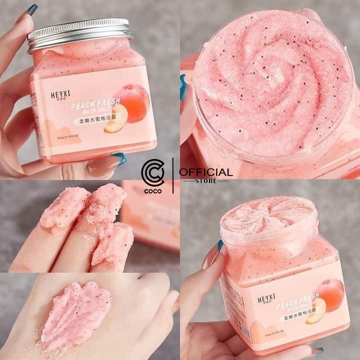 Muối Tắm Tẩy Da Chết Toàn Thân Hương Hoa Quả Bath Salt Scrub Heyxi 350g một hũ | BigBuy360 - bigbuy360.vn