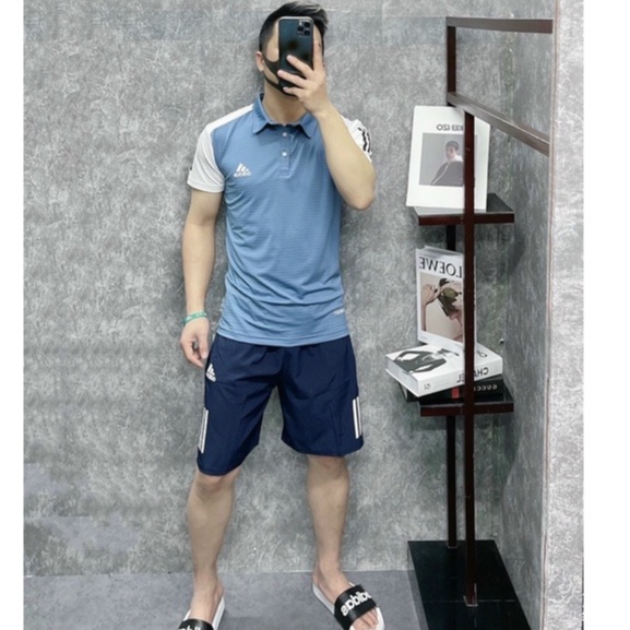 Bộ thể thao nam polo cổ đức, đồ bộ nam mùa hè chất thun kim cao cấp thầm hút mồ hôi cực tốt