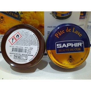 Xi sáp đánh giày saphir BDC nhập khẩu Pháp 50ml màu nâu - medium brown