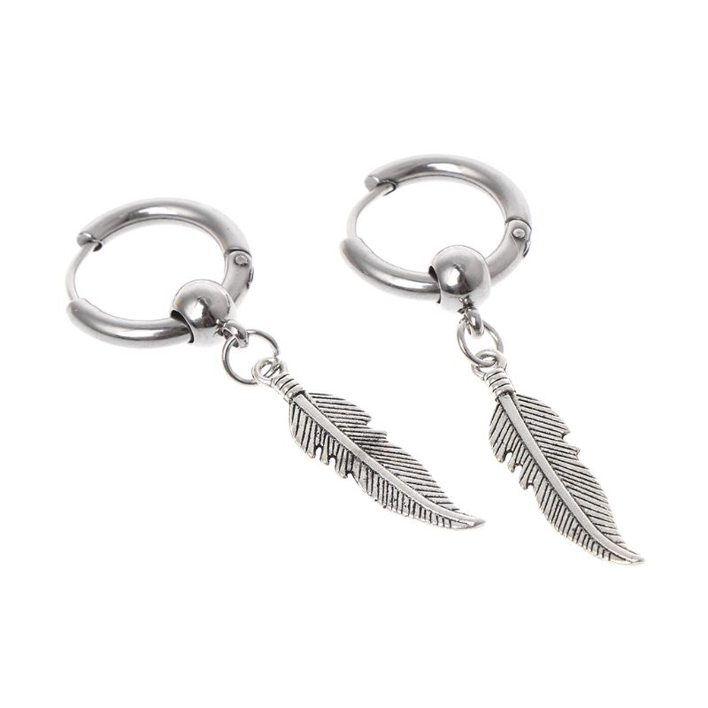 Set 14 khuyên tai thép không gỉ phong cách hip hop thời trang Hàn Quốc cho nam và nữ