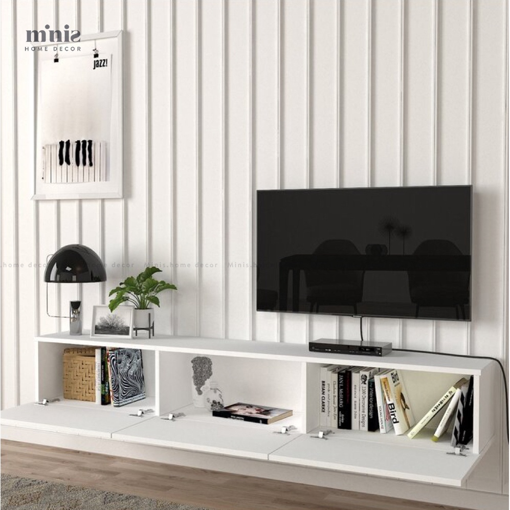 Kệ Tủ Tivi Gỗ Minis, đã lắp đặt sẵn, bảo hành 12 tháng