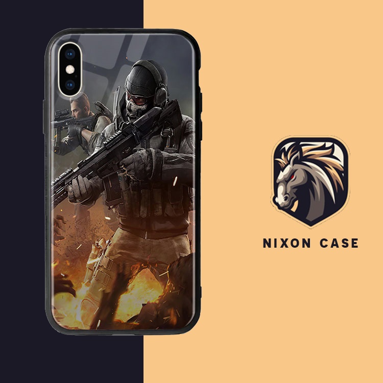 ốp đẹp ip game bắn súng rẻ nixon cho 6/6s/7/8/plus/x/xs/xr/11/pro/max/12
