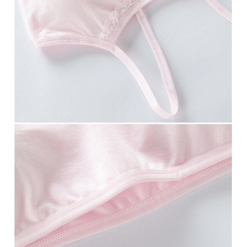 Áo ngực màu trơn đáng yêu thoải mái cho bé gái 12 - 16 tuổi