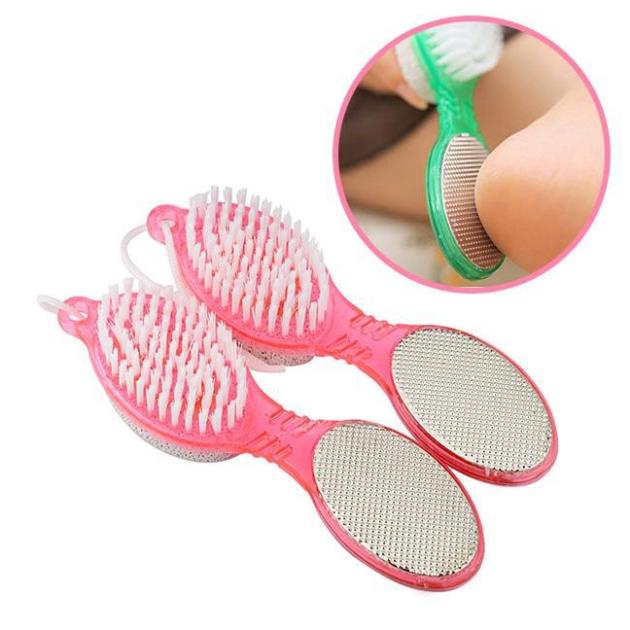 Cây chà chân 💓FREESHIP💓 Đá bọt biển chà gót chân tẩy tế bào chết 4 in 1 tạo gót chân hồng hào khỏe mạnh 3186