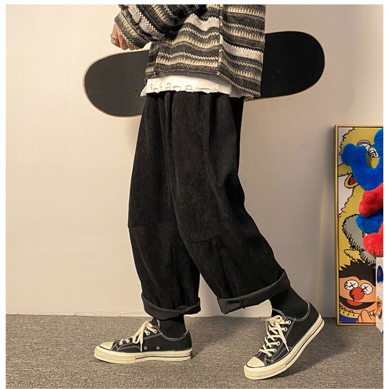 Quần ống rộng Màu Trơn Thời Trang Dành Cho Nam Size L-8XL