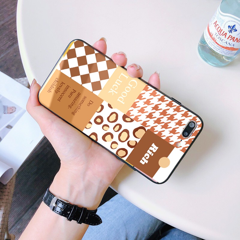 Ốp lưng iphone kính RICH ốp bóng chống xước ip 6splus/7/7plus/8/8plus/x/xr/xs/11/12/pro/max/plus/13promax k368