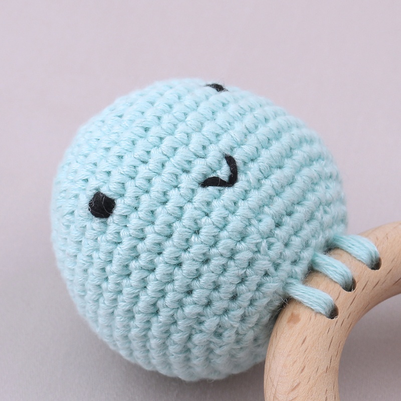 Lục Lạc Đồ Chơi Di Động Bằng Gỗ Không BPA Cho Bé Sơ Sinh Mọc Răng