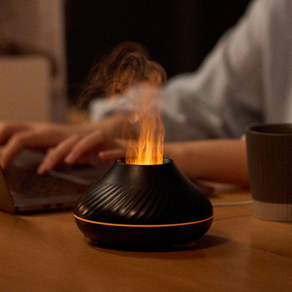 Hương Liệu Mô Phỏng Ngọn Lửa FAY|Máy Xông Tinh Dầu Thơm Bằng Nhựa Cổng USB