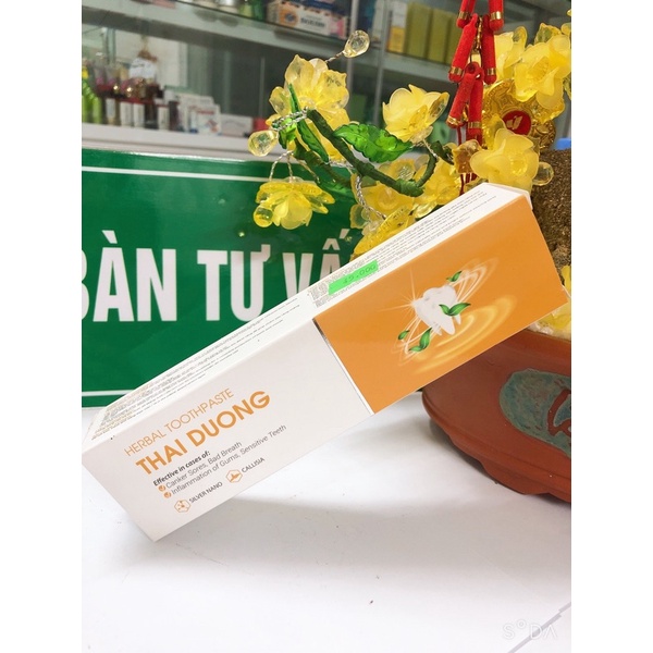 Kem đánh răng dược liệu Thái Dương 100g ( tặng kèm tuýp 20g) giá không đổi