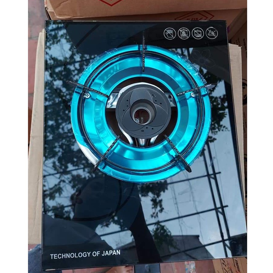 Bếp Ga Đơn Mặt Kính Giá Rẻ + Van Nasonal + Dây gas Hàn Quốc